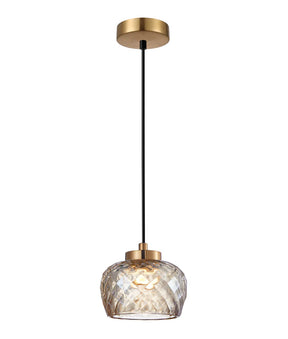 CARAMELLE: Interior LED Tri-CCT Glass with Segments Ellipse Pendant Lights
