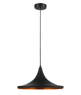 CAVIAR: Black Mexican Hat Shape Pendant Light