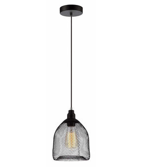 CHEVEUX: Industrial Black Mesh Bird Cage Pendant Light