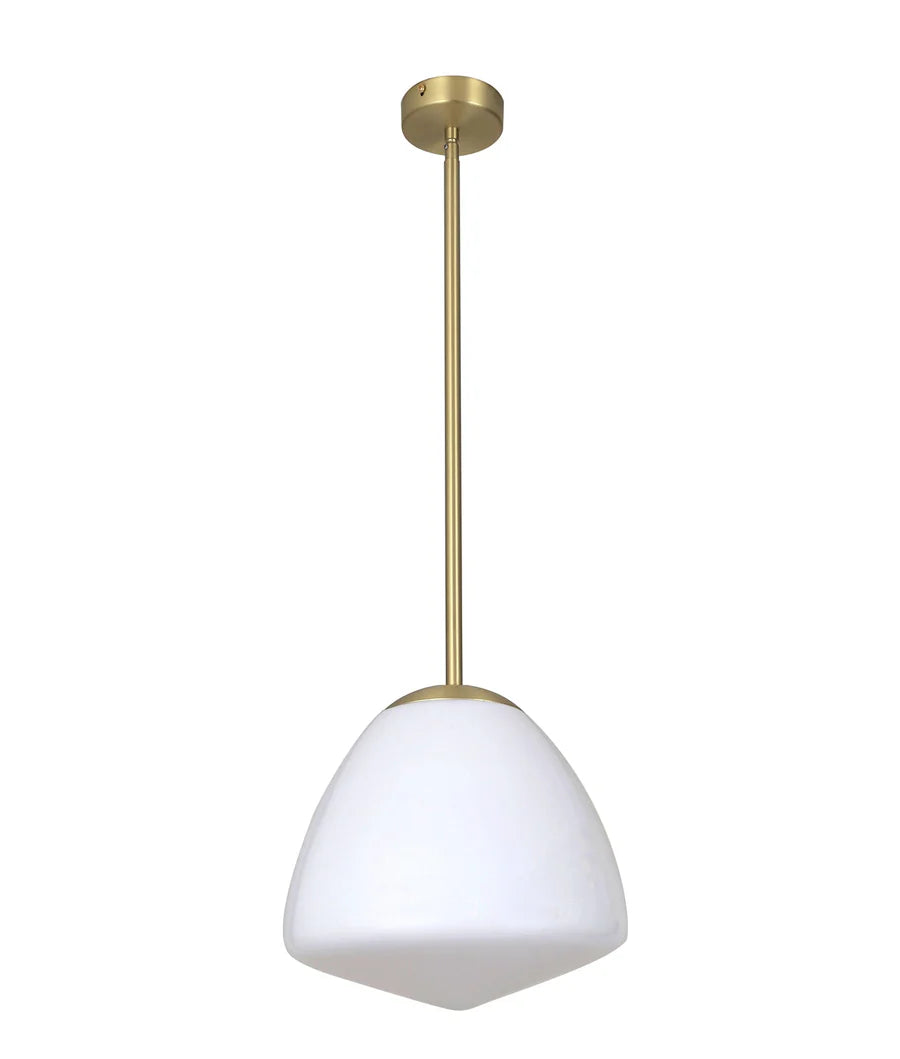 CIOTOLA: Interior Tipped Medium Dome Frosted Glass Pendant Lights