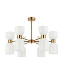 CLESSIDRA: Interior Mirror Finish Smokey Black / Opal Glass Ellipse x12 Round Base Pendant Lights