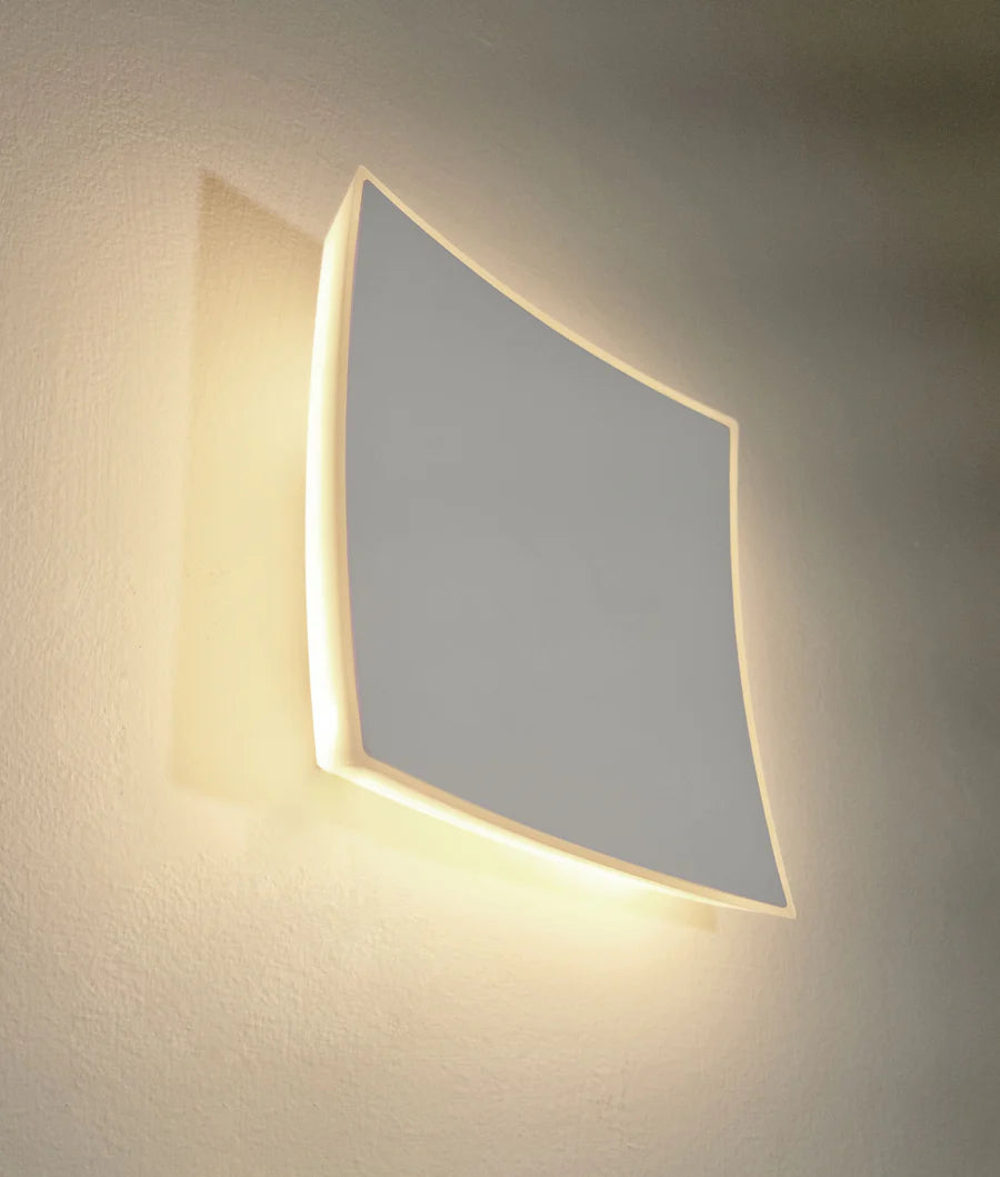 CRISTAL LED Tri-CCT Exterior Curved Square Wall Lights IP65