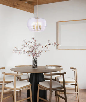 CUAD: Interior Clear Wine Glass Shape Glass Shade Pendant Light