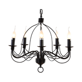 Candice P5 BLK 5 Light E14 Pendant