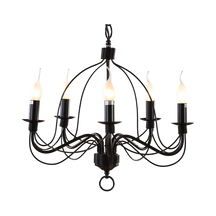 Candice P5 BLK 5 Light E14 Pendant