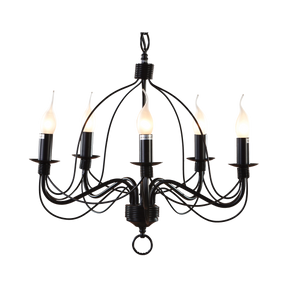 Candice P5 BLK 5 Light E14 Pendant