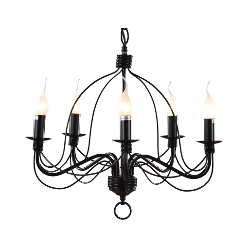 Candice P5 BLK 5 Light E14 Pendant