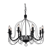 Candice P8 BLK 8 Light E14 Pendant