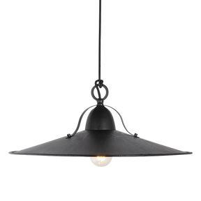 Benson L CH 1 Light Large 48cm E27 Pendant Charred