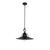 Benson S CH 1 Light Small 30cm E27 Pendant Charred
