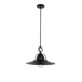 Benson S CH 1 Light Small 30cm E27 Pendant Charred