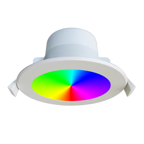 LED Smart White Round Dimmable Tri-CCT+RGB Downlight