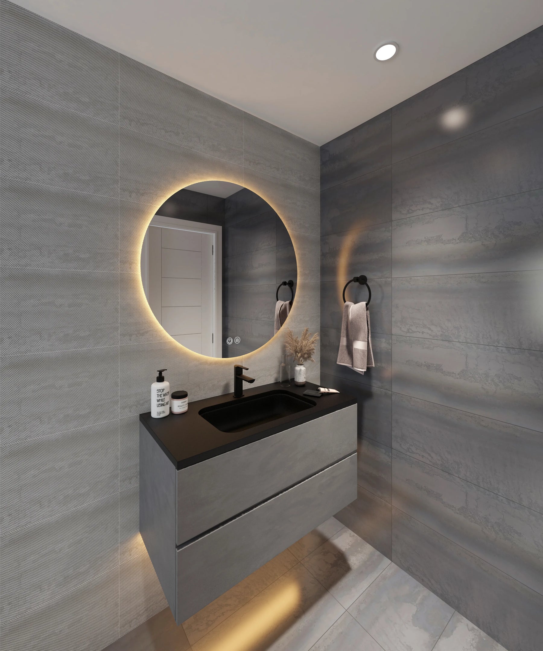 CIRCO S Round LED Backlit Bathroom Mirror