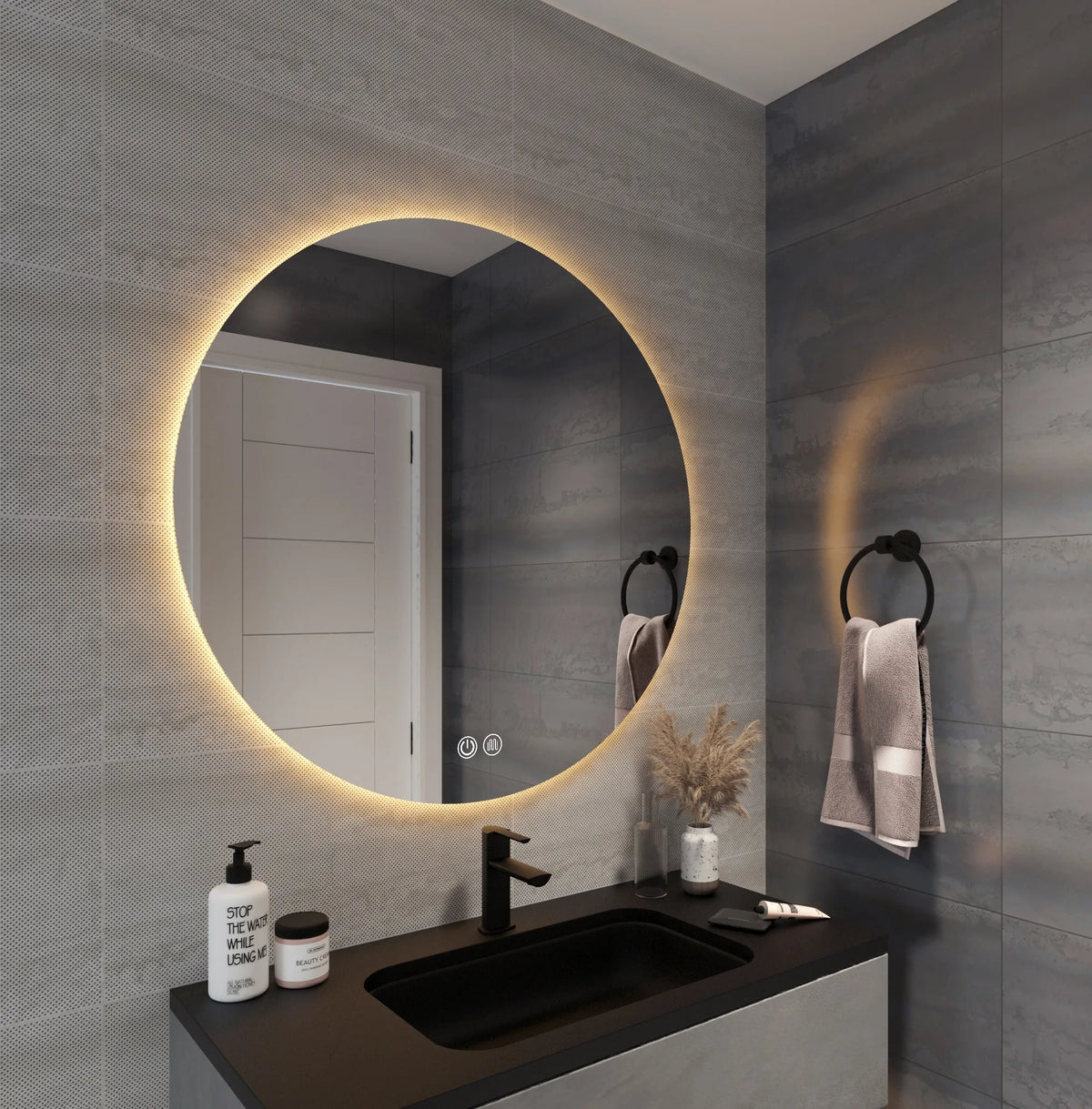 CIRCO S Round LED Backlit Bathroom Mirror