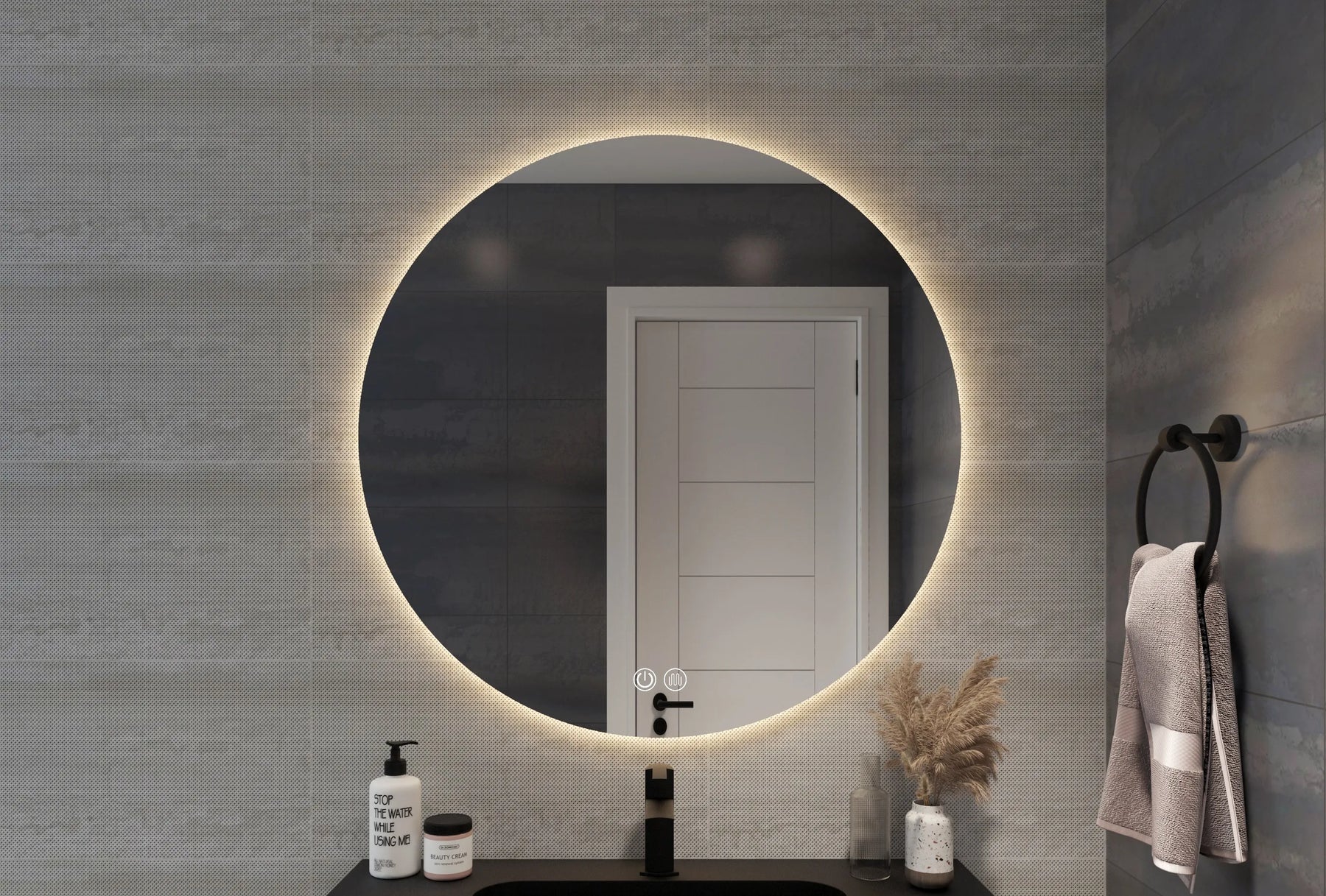 CIRCO S Round LED Backlit Bathroom Mirror