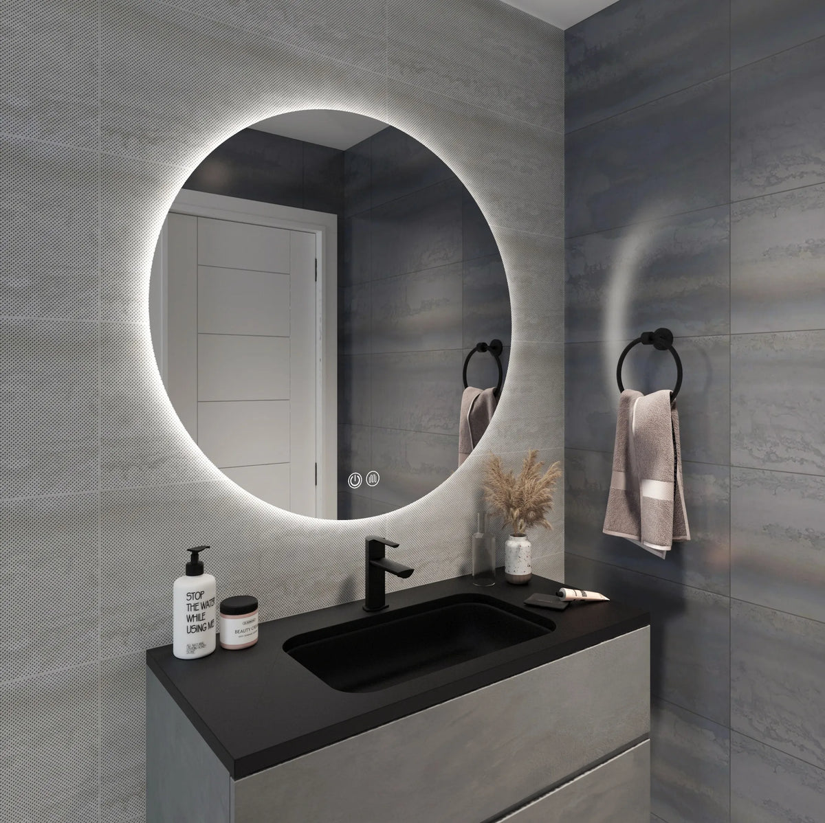 CIRCO S Round LED Backlit Bathroom Mirror