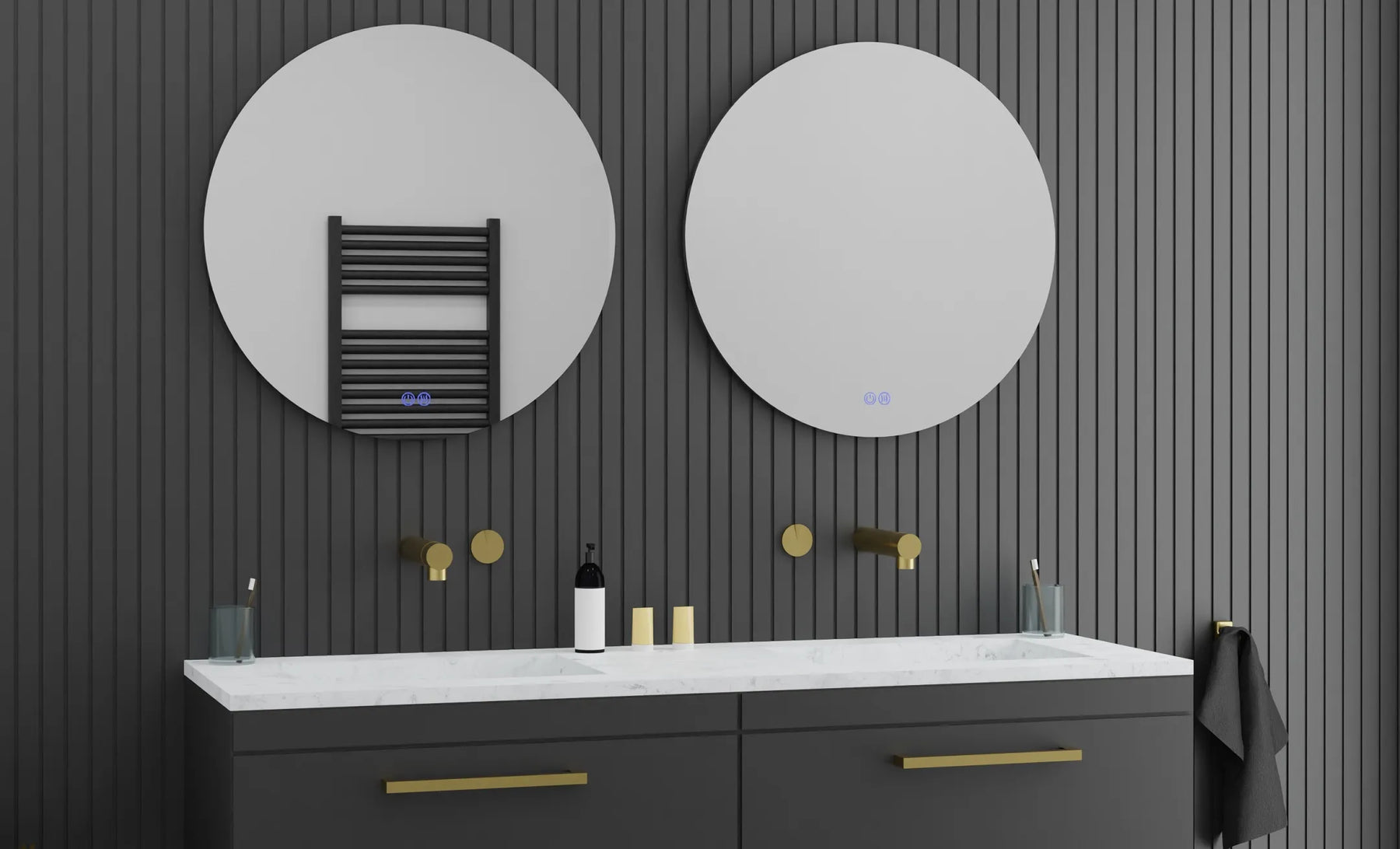 CIRCO S Round LED Backlit Bathroom Mirror