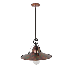 Benson S AC 1 light Small 30cm E27 Pendant Acid Copper Wash