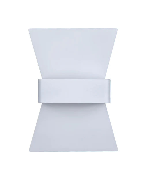 DAVOS City Series LED Interior Matte White Bow Wall Light