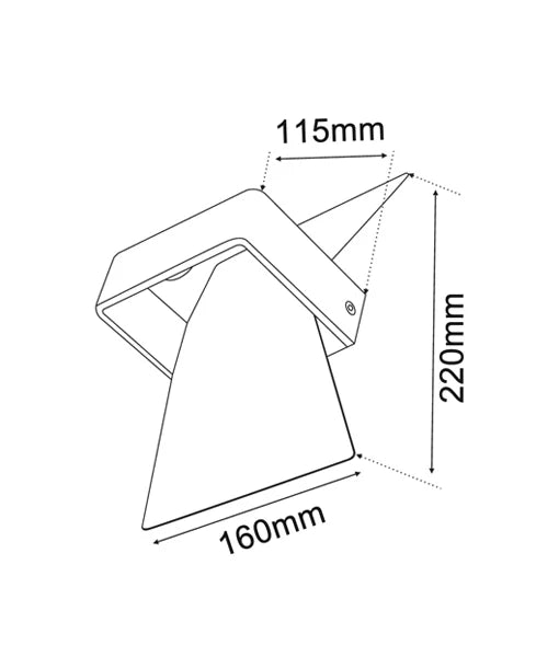 DAVOS City Series LED Interior Matte White Bow Wall Light