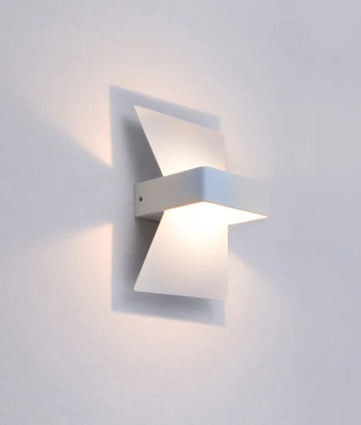 DAVOS City Series LED Interior Matte White Bow Wall Light