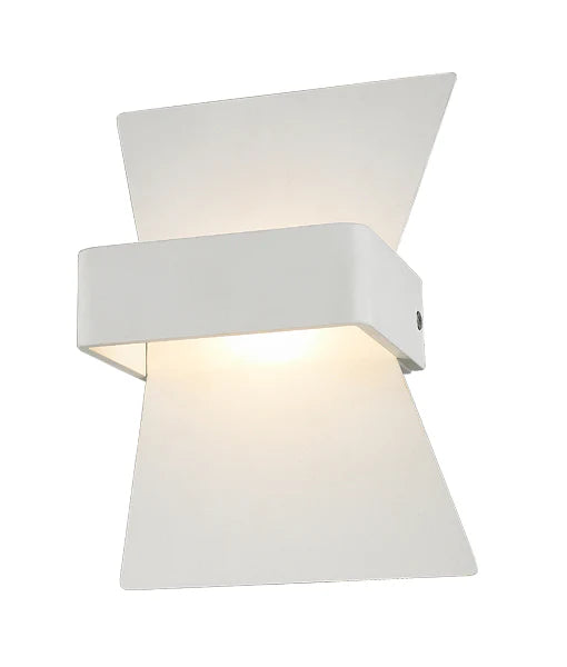 DAVOS City Series LED Interior Matte White Bow Wall Light