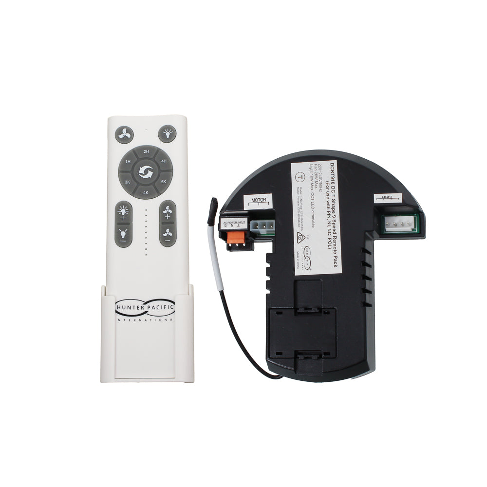 DC V2 9 Speed Remote Pack T Shape (NCL,NIL,PL2,P3BL With Light) & (E3 120cm/48" & 132cm/52" With & Without Light)
