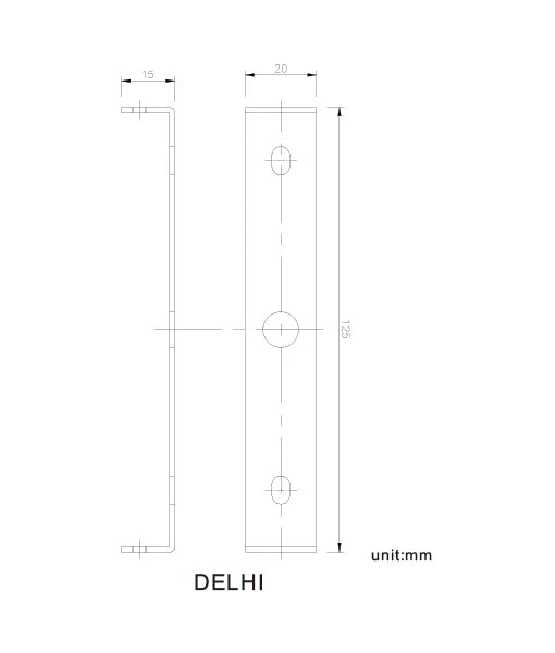 DELHI City Series LED Interior Sand White Angled Up/Down Wall Light