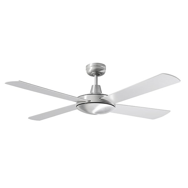 Lifestyle 1320mm 4 Blade Ceiling Fan Only Brushed Aluminium