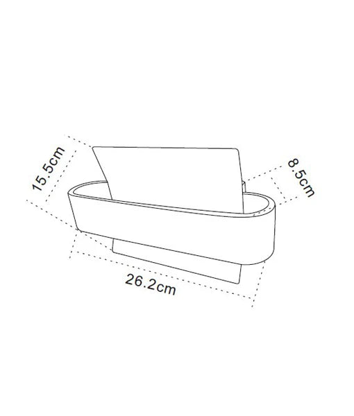 DUBAI City Series LED Interior Matte White Curved Wall Light
