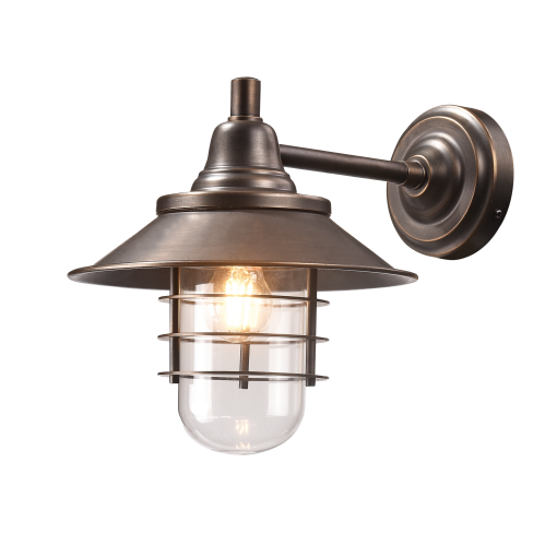 Epping BLK Brass E27 Wall Bracket Exterior
