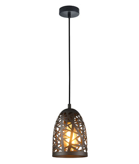 ESCAMA: Interior Iron Cage Ellipse Pendant Lights