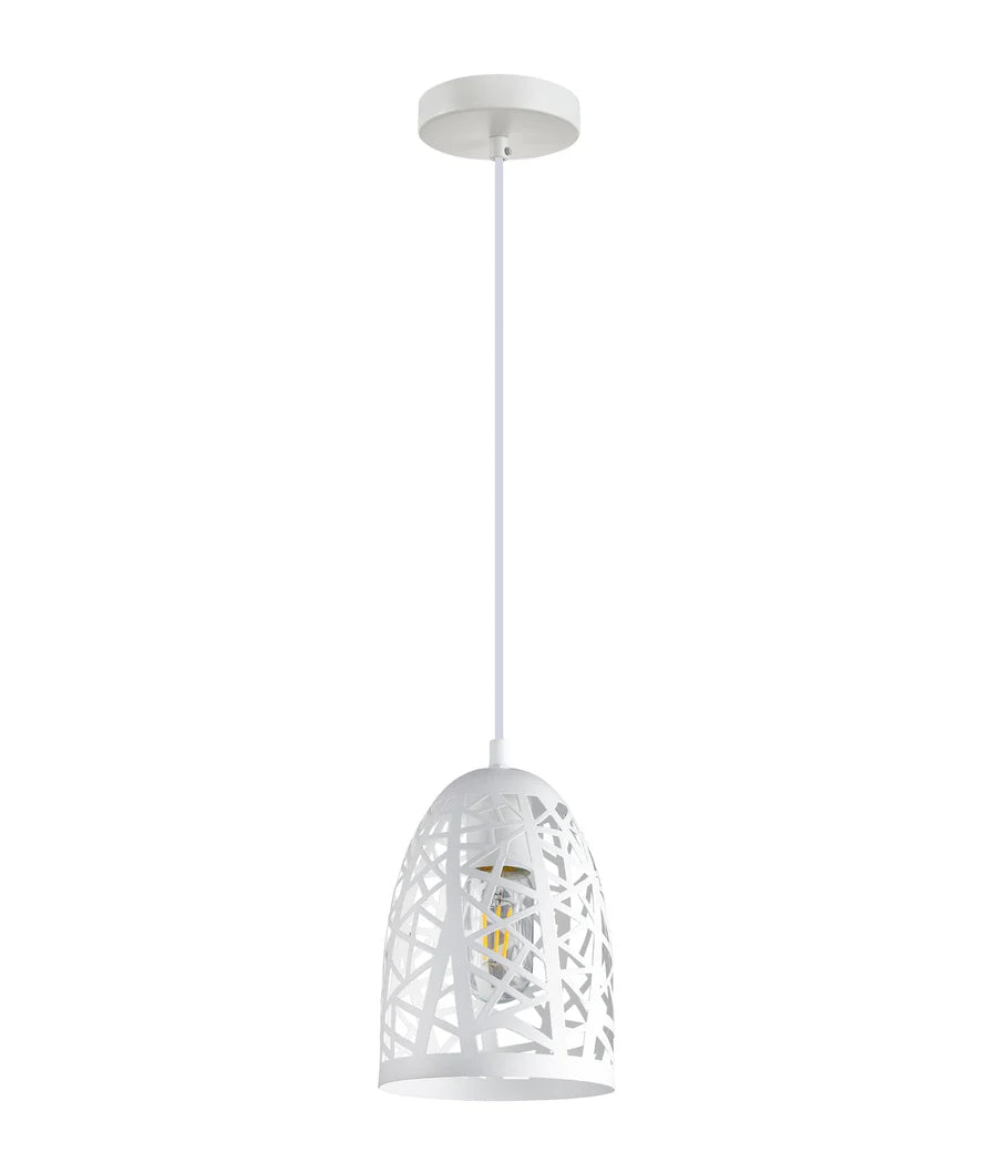 ESCAMA: Interior Iron Cage Ellipse Pendant Lights