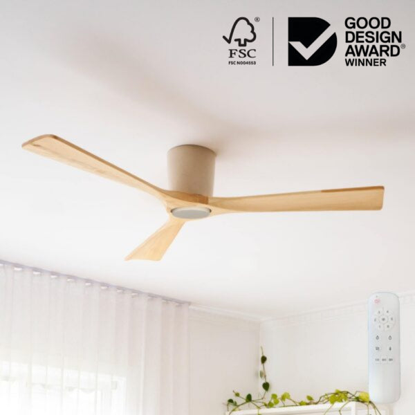 Gaia DC Ceiling Fan with Base Cap – 54″