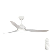 Eco Style DC Ceiling Fan with Remote Control & CCT LED – White 60″
