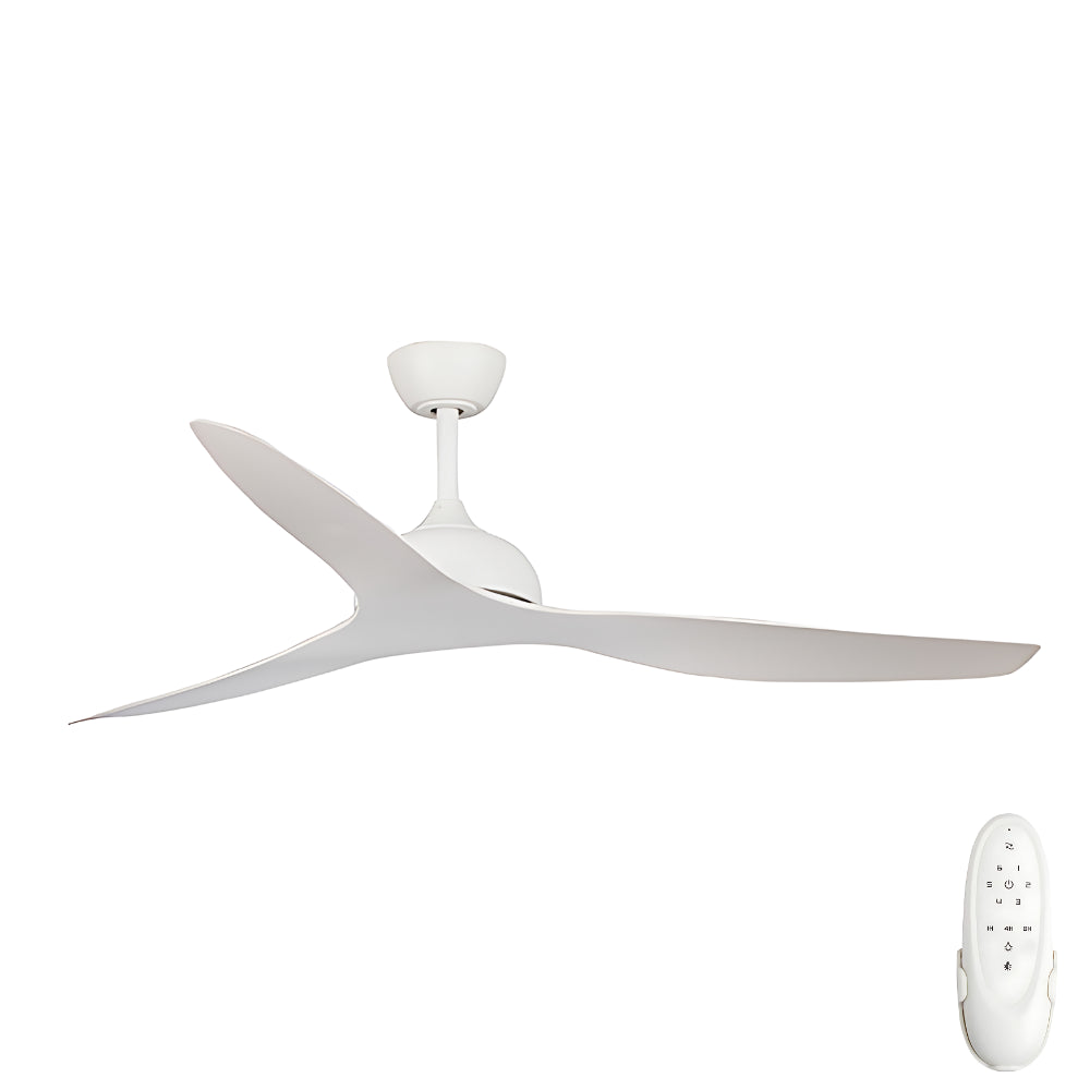 Eco Style DC Ceiling Fan with Remote Control – White 60″