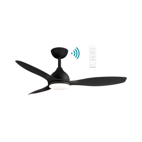 Elite DC 1220mm 3 ABS Blade WIFI & Remote Control Ceiling Fan with Variable Dim 18w CCT LED Light Matt Black
