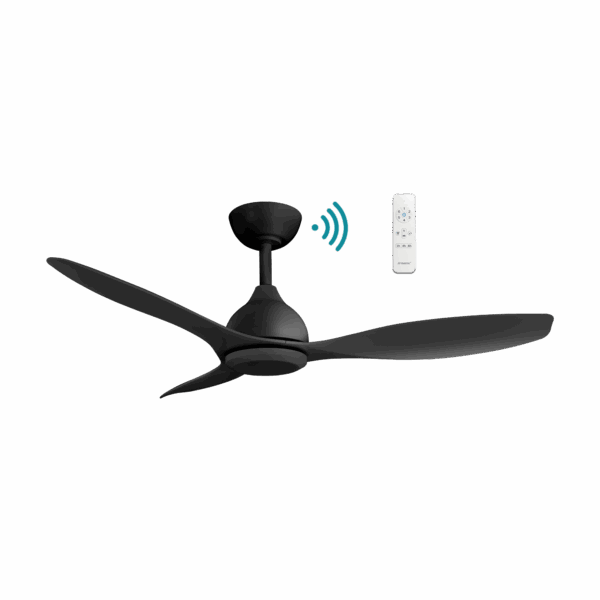 Elite DC 1320mm 3 ABS Blade WIFI & Remote Control Ceiling Fan Only Matt Black