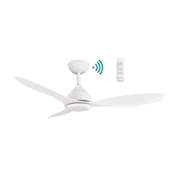 Elite DC 1220mm 3 ABS Blade WIFI & Remote Control Ceiling Fan Only Matt White