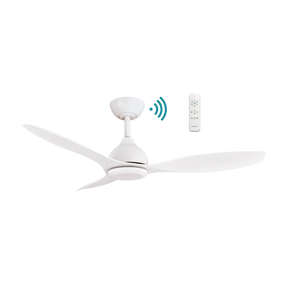 Elite DC 1320mm 3 ABS Blade WIFI & Remote Control Ceiling Fan Only Matt White