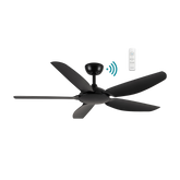 Esprit DC 1320mm 5 ABS Blade WIFI & Remote Control Ceiling Fan Only Matt Black
