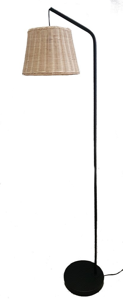 Hanging Cane Floor Lamp - Matt BLACK - Floor Lamp - Lux Lighting