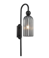 FLAUTA Interior Round Top Cylinder Ribbed Wall Lights