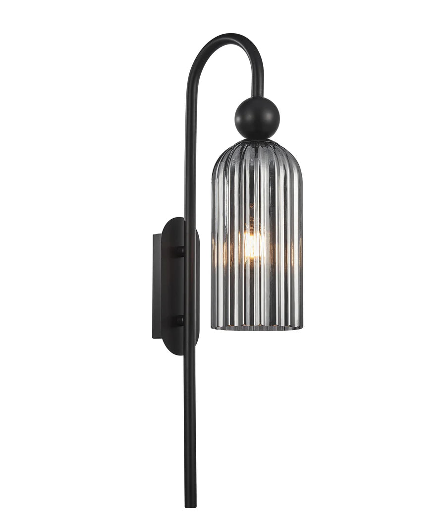 FLAUTA Interior Round Top Cylinder Ribbed Wall Lights