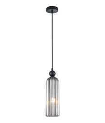 FLAUTA: Interior Round Top Cylinder Ribbed Pendant Lights