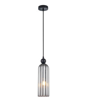 FLAUTA: Interior Round Top Cylinder Ribbed Pendant Lights