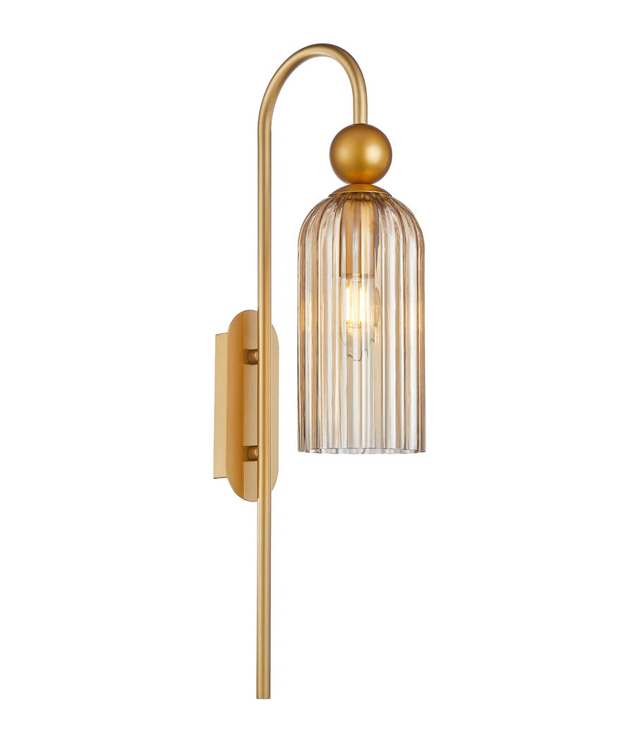 FLAUTA Interior Round Top Cylinder Ribbed Wall Lights