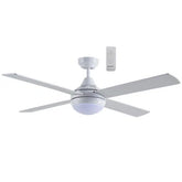 Link 1220mm 4 Blade Ceiling Fan with 15w LED Tricolour Light White