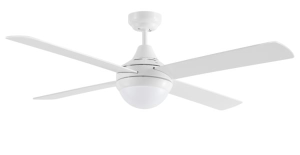 Link 1220mm 4 Blade Ceiling Fan & Light 2 x E27 White