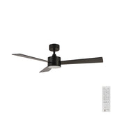 Urban-iD DC Ceiling Fan with LED Light – Black 52″